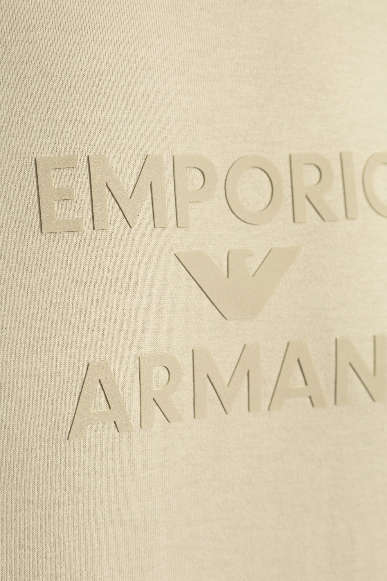 Tシャツ・カットソー EMPORIO ARMANI Men T Shirts EM001717AF14836F8094 Beige Emporio Armani Print T-shirt - beige - Zalando.co.uk